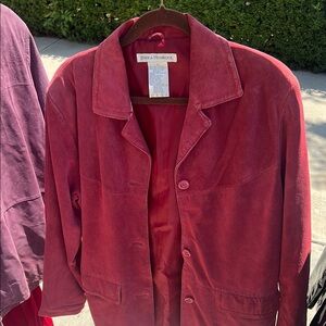 Jessica Holbrook Red Leather Jacket